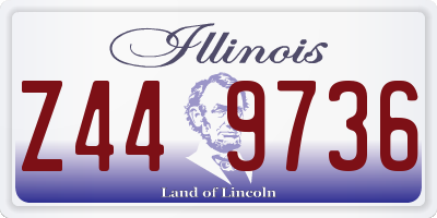 IL license plate Z449736