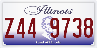 IL license plate Z449738