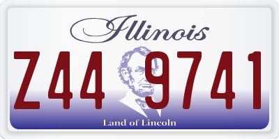IL license plate Z449741