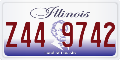IL license plate Z449742
