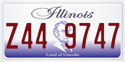 IL license plate Z449747