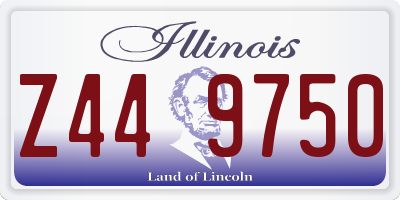 IL license plate Z449750