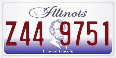 IL license plate Z449751