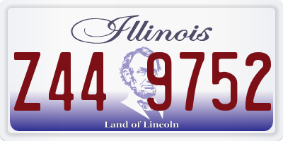 IL license plate Z449752