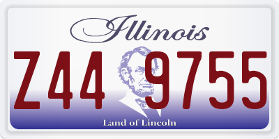 IL license plate Z449755