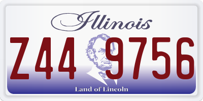 IL license plate Z449756