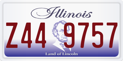 IL license plate Z449757