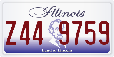 IL license plate Z449759