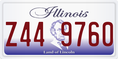 IL license plate Z449760