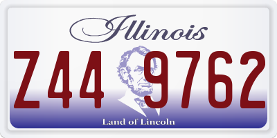 IL license plate Z449762