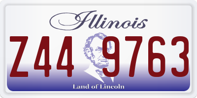 IL license plate Z449763