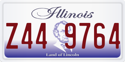 IL license plate Z449764