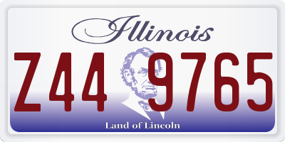 IL license plate Z449765