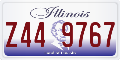 IL license plate Z449767