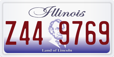 IL license plate Z449769