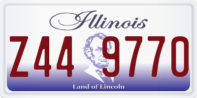 IL license plate Z449770