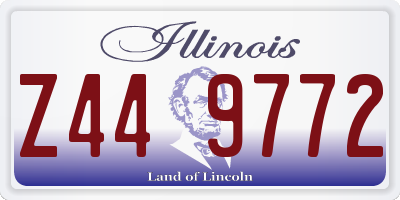 IL license plate Z449772