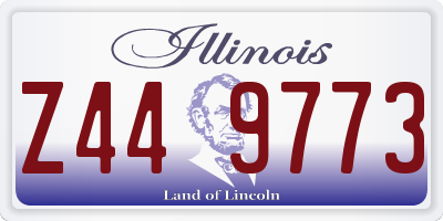 IL license plate Z449773
