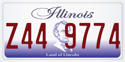 IL license plate Z449774