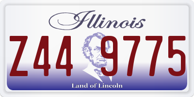 IL license plate Z449775