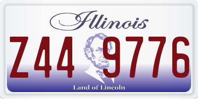 IL license plate Z449776