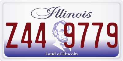 IL license plate Z449779