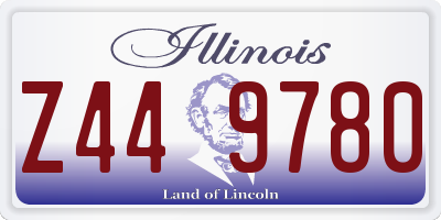IL license plate Z449780