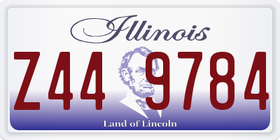 IL license plate Z449784