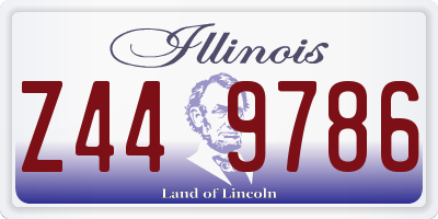 IL license plate Z449786