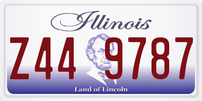 IL license plate Z449787