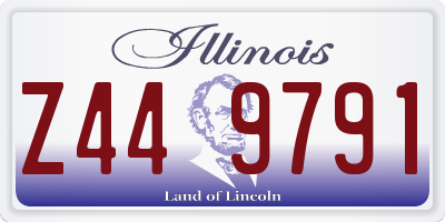 IL license plate Z449791