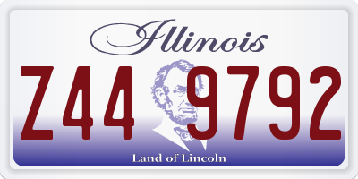 IL license plate Z449792