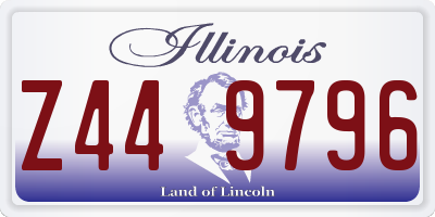IL license plate Z449796