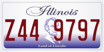 IL license plate Z449797
