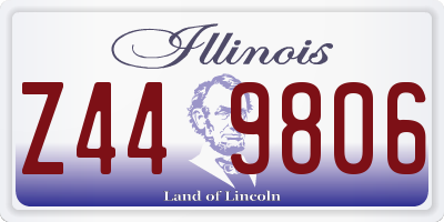 IL license plate Z449806