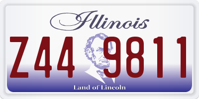 IL license plate Z449811