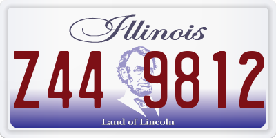 IL license plate Z449812