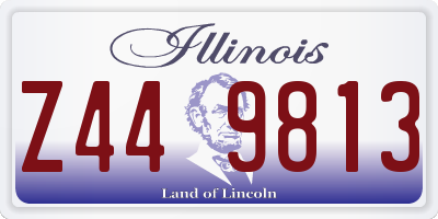 IL license plate Z449813