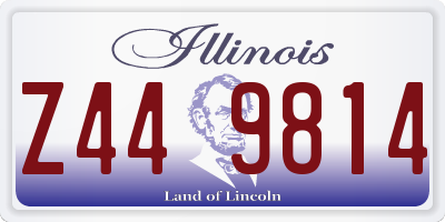 IL license plate Z449814