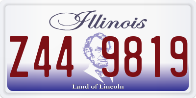 IL license plate Z449819