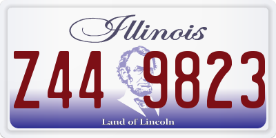 IL license plate Z449823