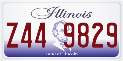 IL license plate Z449829