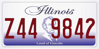 IL license plate Z449842