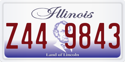 IL license plate Z449843