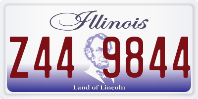 IL license plate Z449844