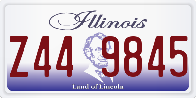 IL license plate Z449845