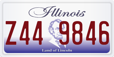 IL license plate Z449846