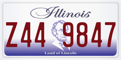 IL license plate Z449847