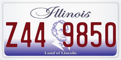 IL license plate Z449850
