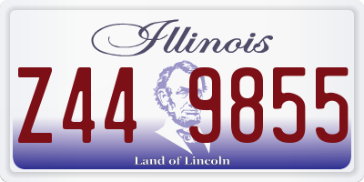 IL license plate Z449855
